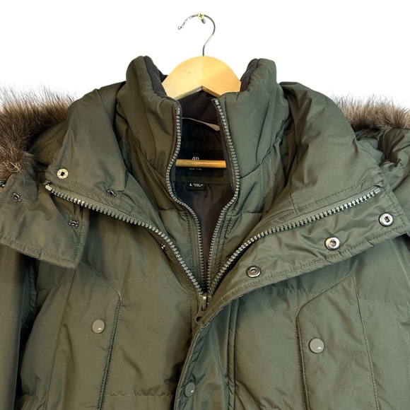 Andrew Marc New York Men's Gattaca Down Parka Coat, OD Green, Large - Picture 4 of 16